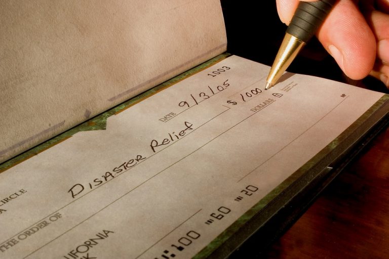 Charitable Donations – Cash Contributions 